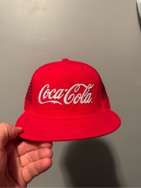 Coca-Cola Red and White Trucker Cap